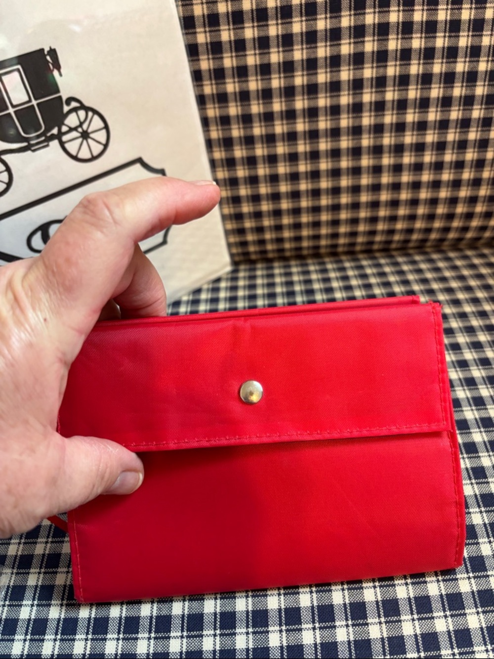 Coach Red Signature Notebook cover  with Logo and coach pen - Picture 5 of 10